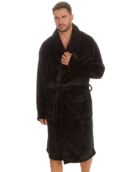Mens Supersoft Fleece Tie Waist Robe