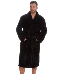 Mens Supersoft Fleece Tie Waist Robe