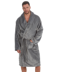 Mens Supersoft Fleece Tie Waist Robe