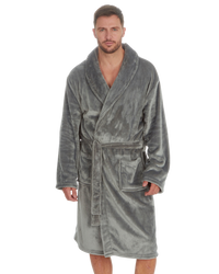 Mens Supersoft Fleece Tie Waist Robe