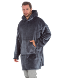 Mens Supersoft Fleece Hoodie Onesize