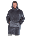 Mens Supersoft Fleece Hoodie Onesize