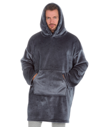 Mens Supersoft Fleece Hoodie Onesize