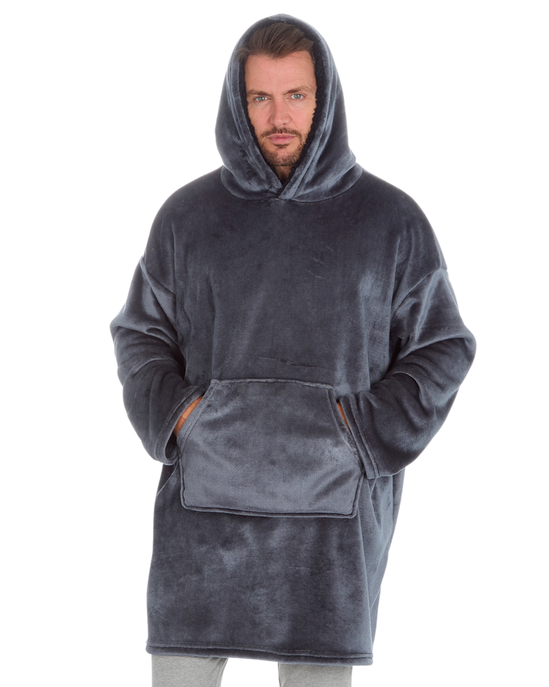 Mens Supersoft Fleece Hoodie Onesize