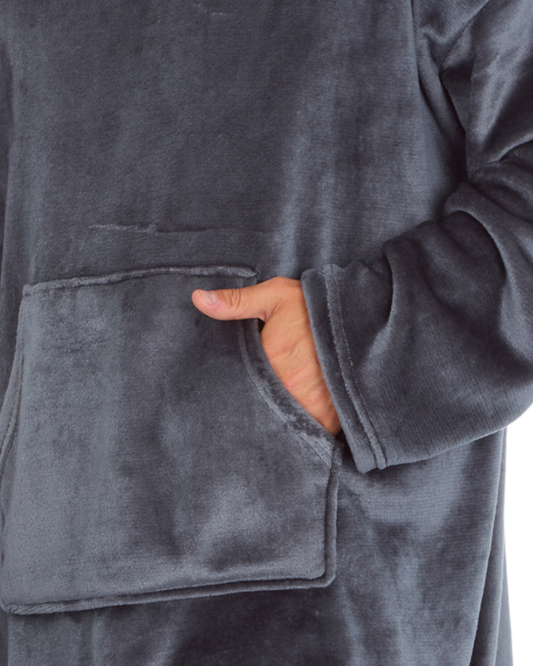 Mens Supersoft Fleece Hoodie Onesize