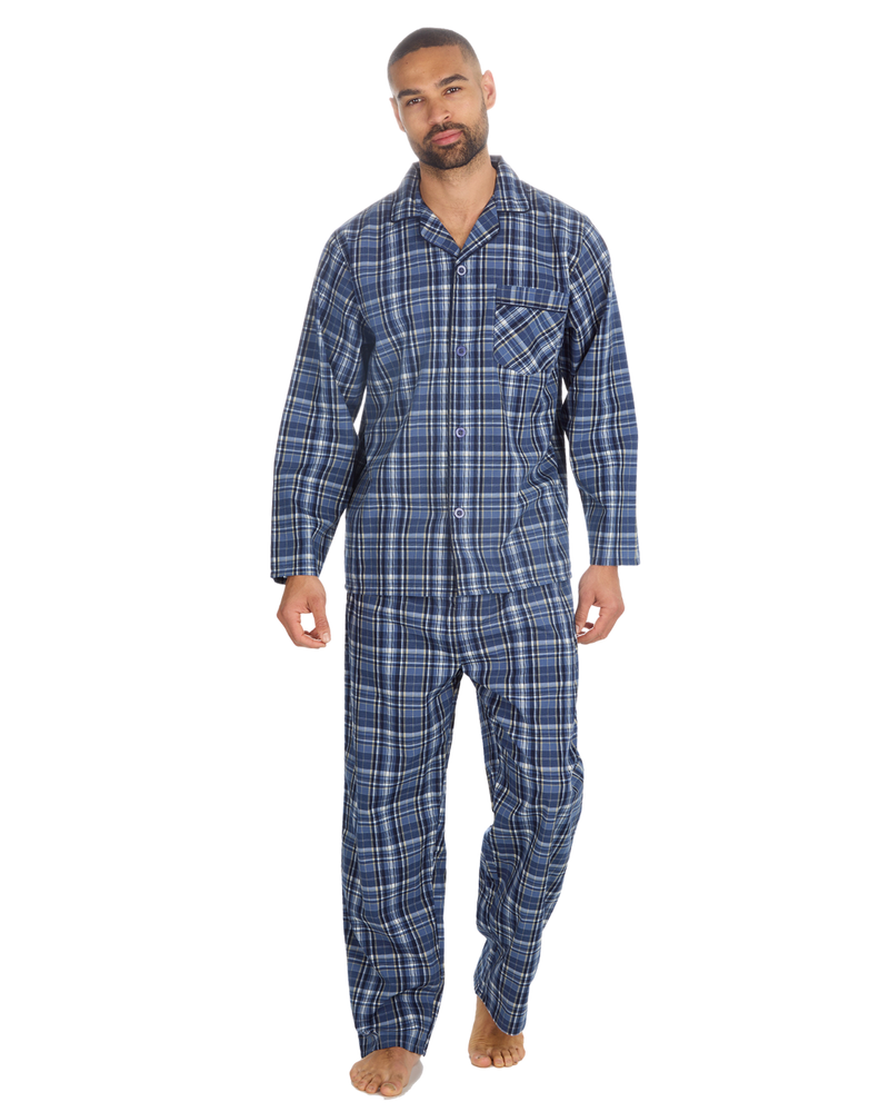 Mens Woven Poplin Pyjama in Classic Style