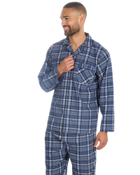 Mens Woven Poplin Pyjama in Classic Style