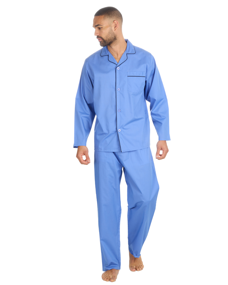Mens Woven Poplin Pyjama in Classic Style