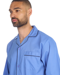 Mens Woven Poplin Pyjama in Classic Style