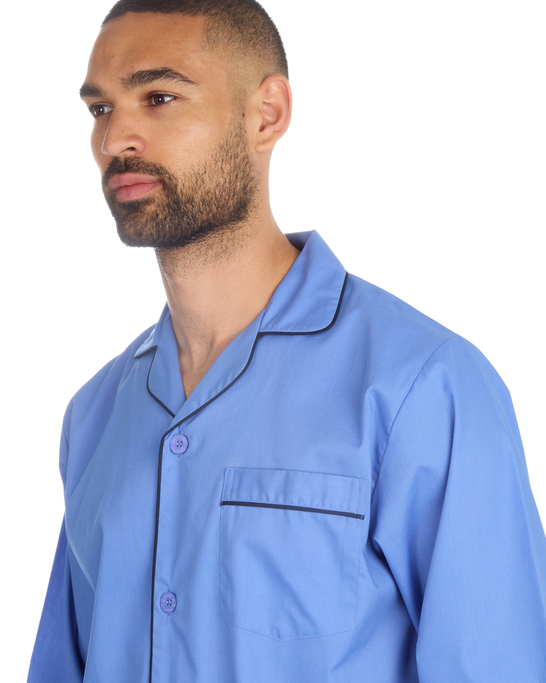 Mens Woven Poplin Pyjama in Classic Style