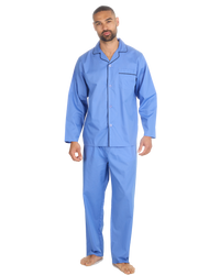 Mens Woven Poplin Pyjama in Classic Style