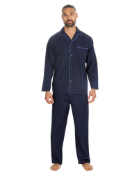 Mens Woven Poplin Pyjama in Classic Style
