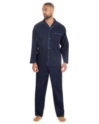 Mens Woven Poplin Pyjama in Classic Style