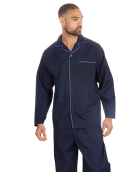 Mens Woven Poplin Pyjama in Classic Style