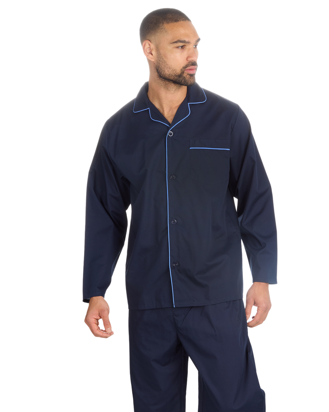 Mens Woven Poplin Pyjama in Classic Style