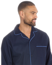 Mens Woven Poplin Pyjama in Classic Style