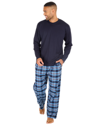 Mens Check Flannel & Jersey Pyjamas