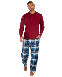 Mens Check Flannel & Jersey Pyjamas