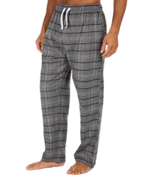 Mens Check Flannel Trousers      2 for £14