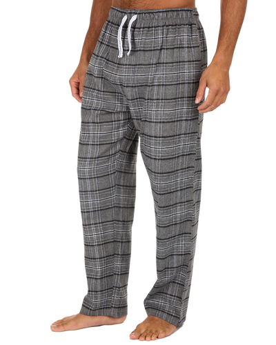 Mens Check Flannel Trousers      2 for £14