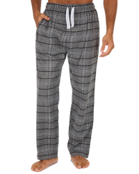 Mens Check Flannel Trousers      2 for £14
