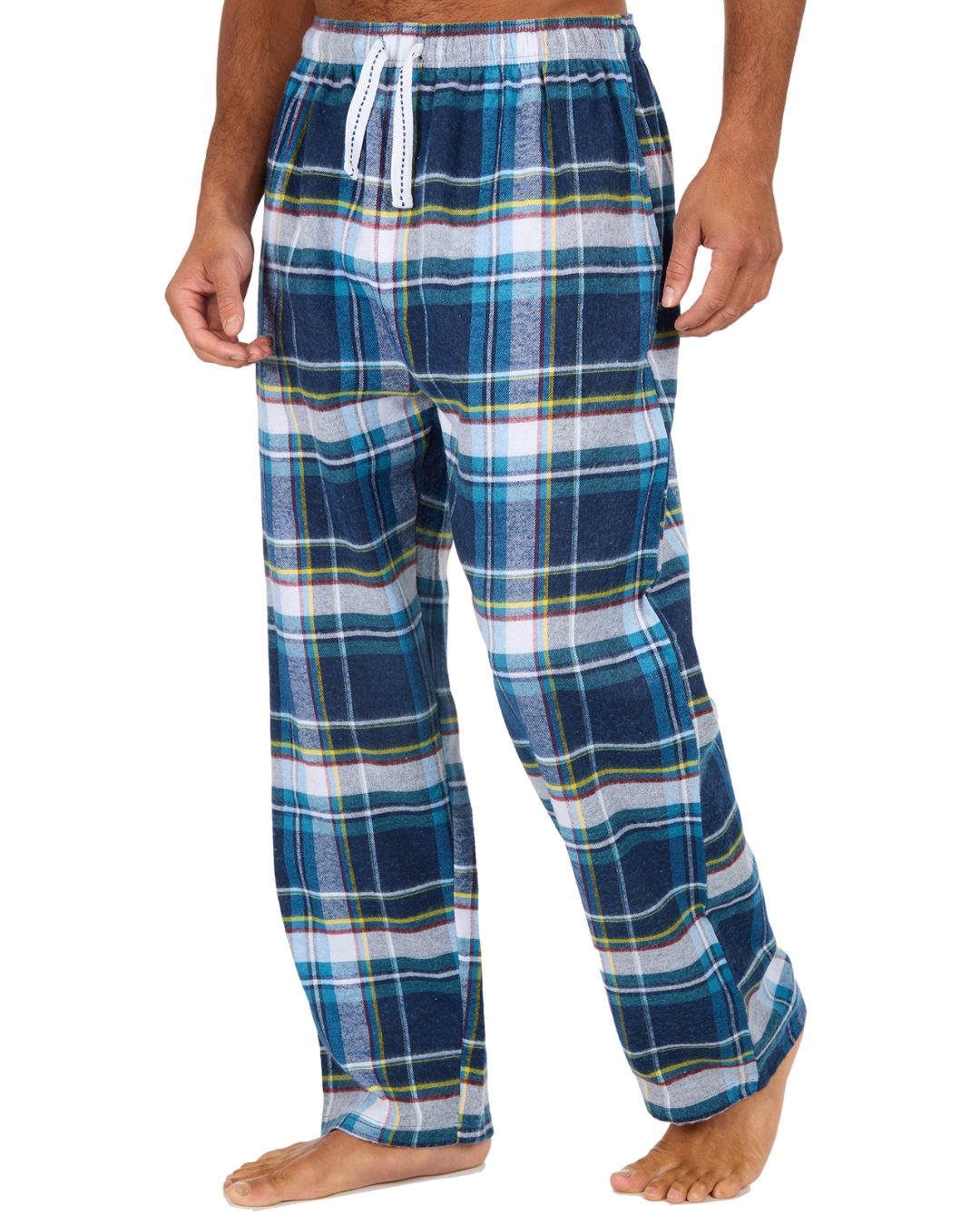Mens Check Flannel Trousers      2 for £14