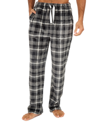 Mens Supersoft Check Fleece Trousers