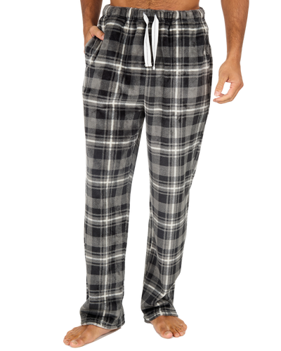 Mens Supersoft Check Fleece Trousers