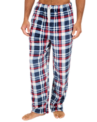 Mens Supersoft Check Fleece Trousers