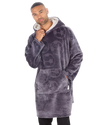 Mens Supersoft Fleece Football Hoodie Onesize