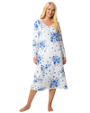 Luxury Soft Touch Jersey Long Sleeve Floral Nightdress