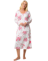 Luxury Soft Touch Jersey Long Sleeve Floral Nightdress