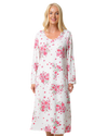 Luxury Soft Touch Jersey Long Sleeve Floral Nightdress