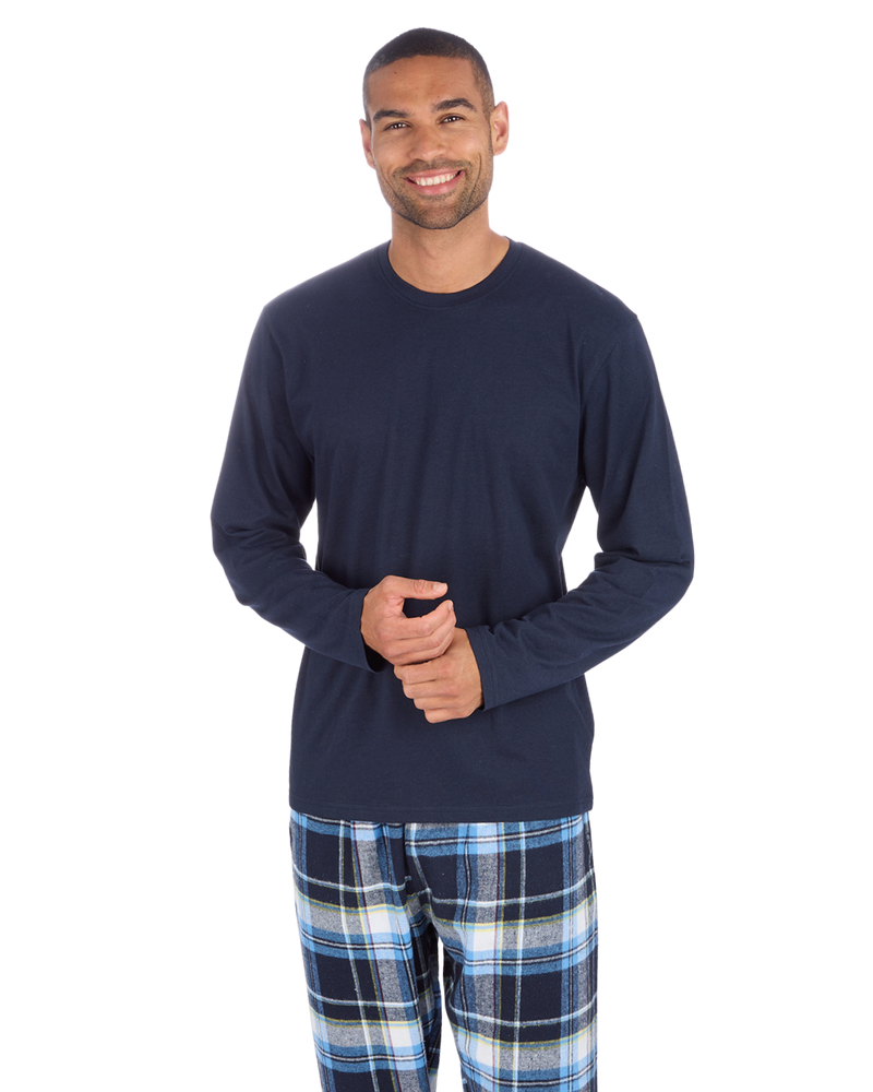 Mens Check Flannel & Jersey Pyjamas