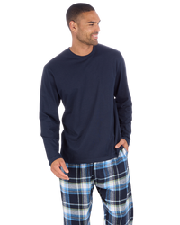 Mens Check Flannel & Jersey Pyjamas