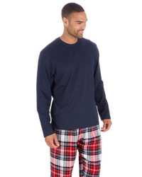 Mens Check Flannel & Jersey Pyjamas