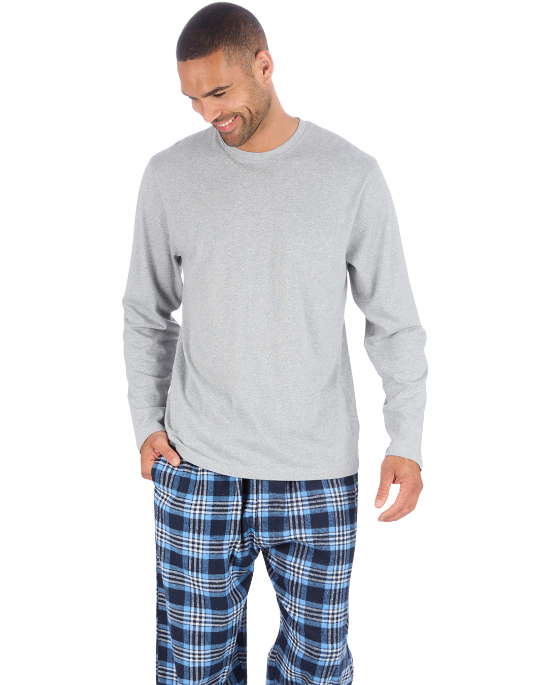 Mens Check Flannel & Jersey Pyjamas