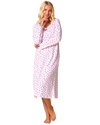 Ditsy Floral Print 100% Cotton Jersey Long Sleeve Nightshirt