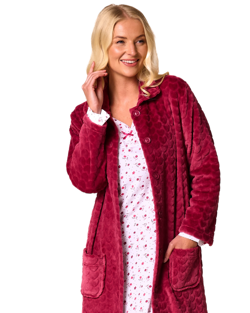 Ditsy Floral Print 100% Cotton Jersey Long Sleeve Nightshirt