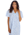 Ladies Supersoft Short Sleeve, V Neck, Open Back Nightie