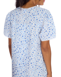 Ladies Supersoft Short Sleeve, V Neck, Open Back Nightie