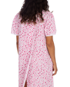 Ladies Supersoft Short Sleeve, V Neck, Open Back Nightie