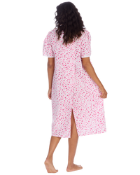 Ladies Supersoft Short Sleeve, V Neck, Open Back Nightie