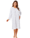 Long Sleeved Floral Fleece Nightdress