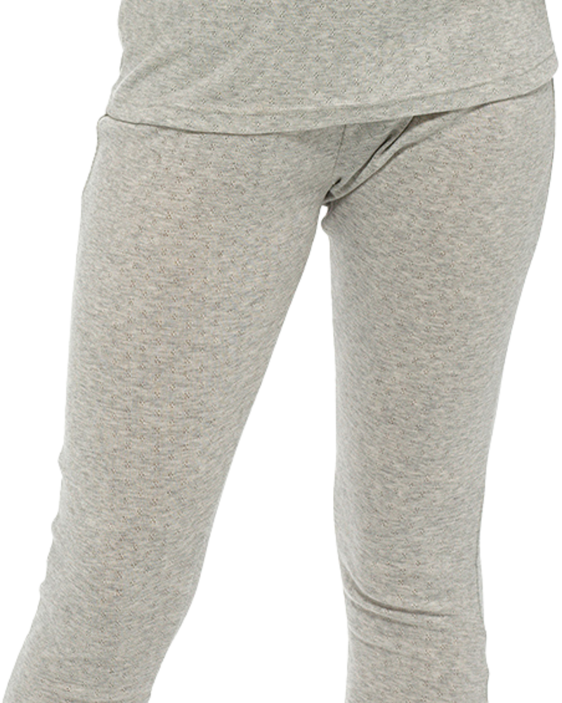 Womens Pointelle Thermal Leggings