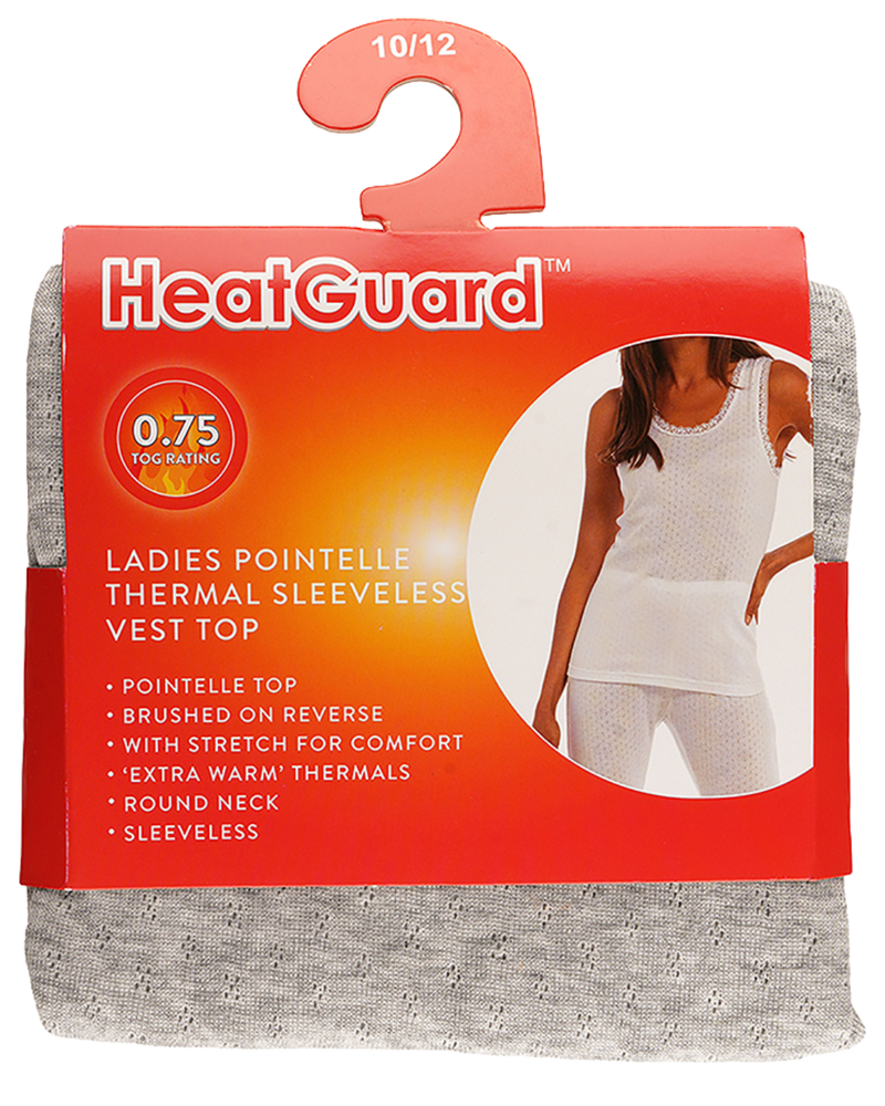 Womens Pointelle Sleeveless Thermal Vest