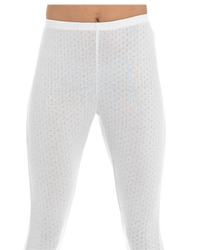 Womens Pointelle Thermal Leggings