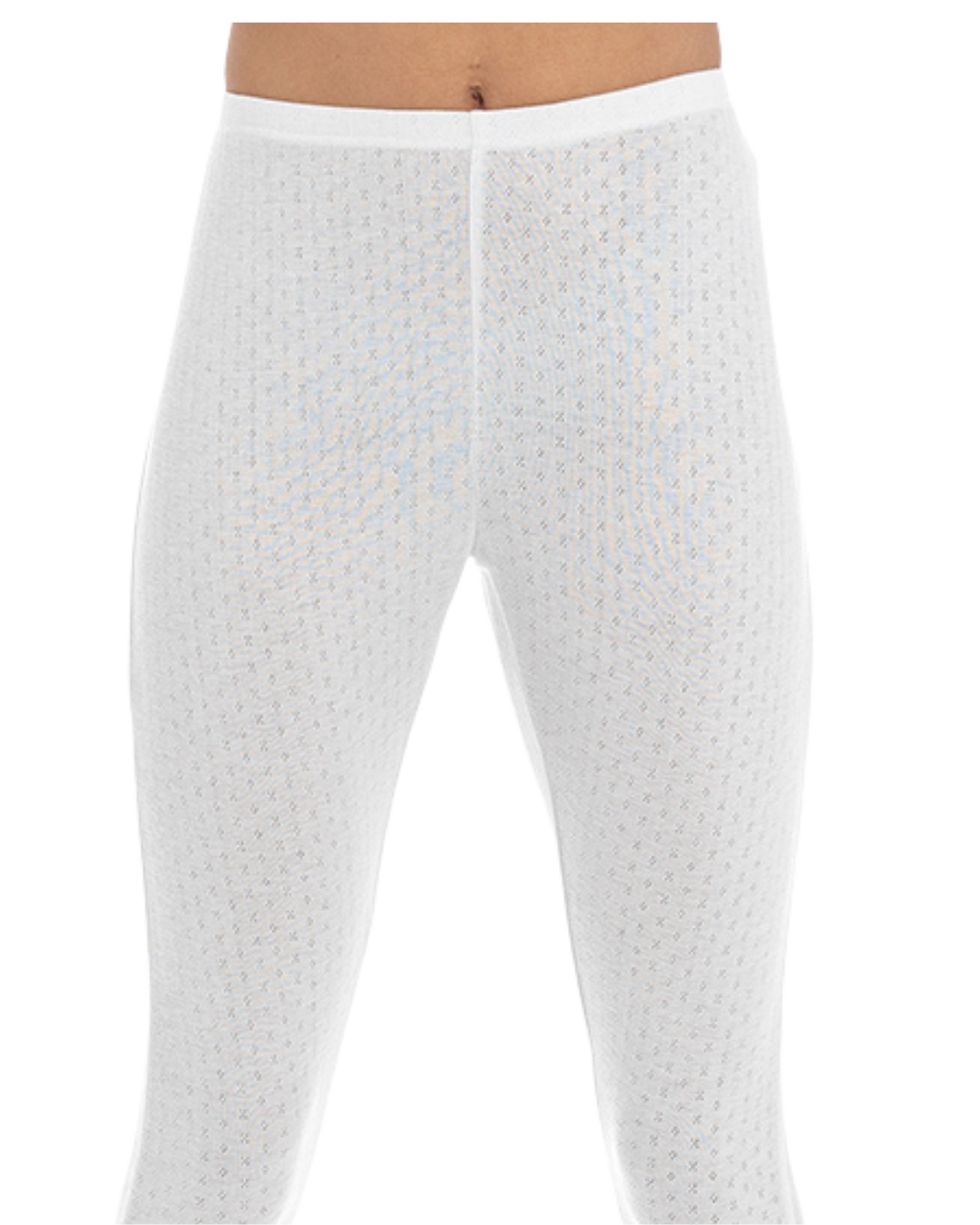 Womens Pointelle Thermal Leggings