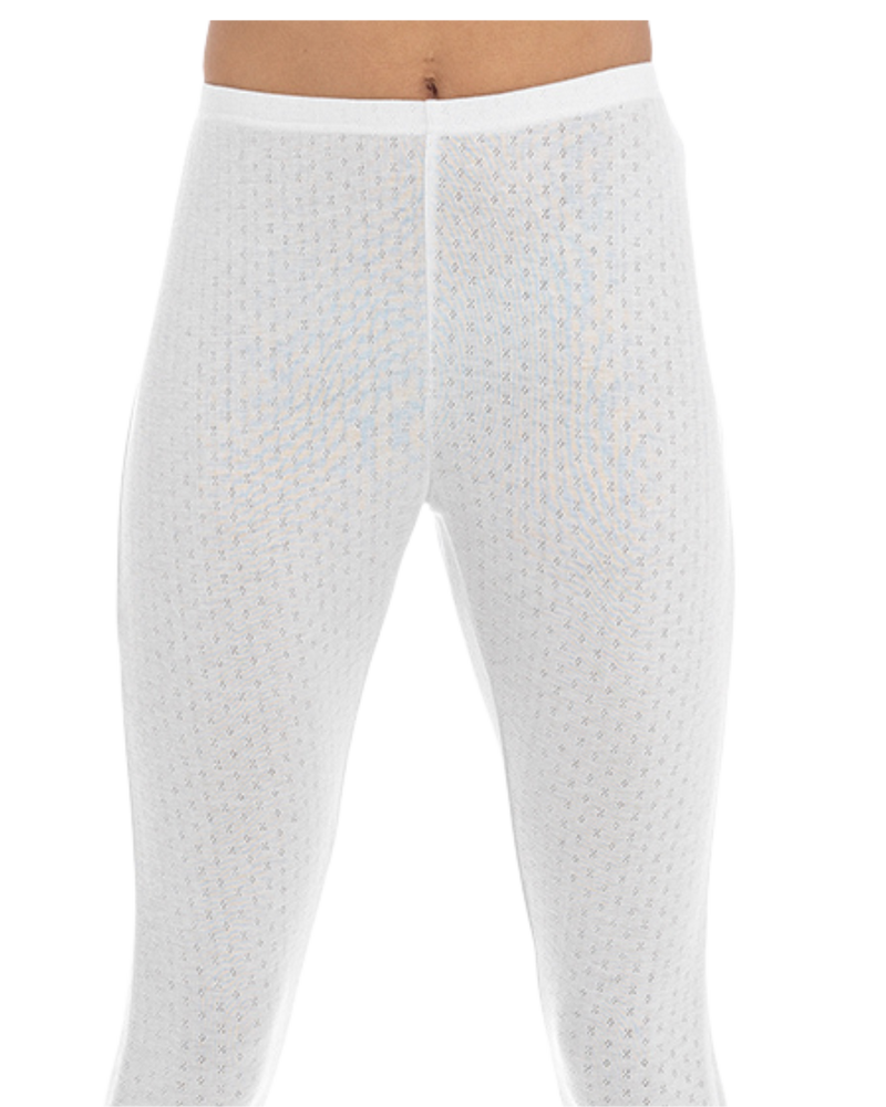 Womens Pointelle Thermal Leggings