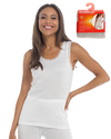 Womens Pointelle Sleeveless Thermal Vest
